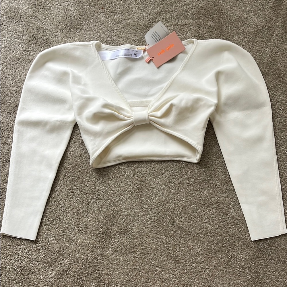 Cult Gaia cropped top with built in bra